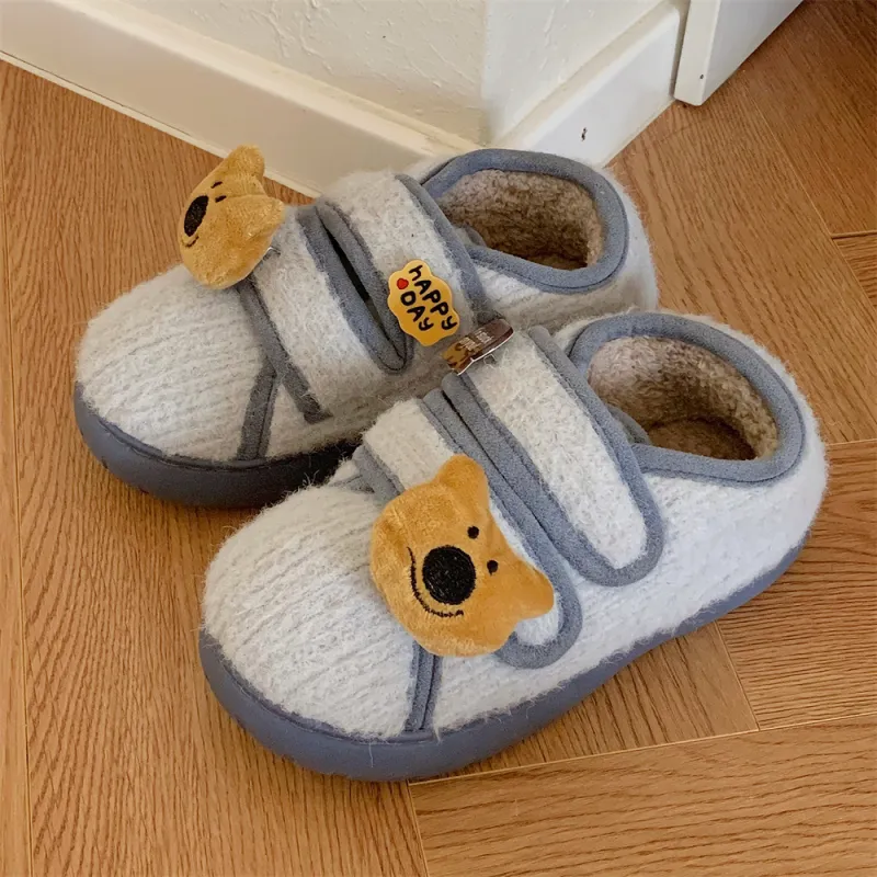 Thin Strips Cotton Slippers Women's, Light Brown-11