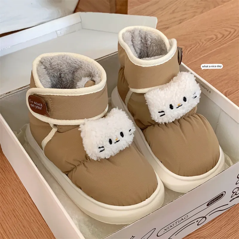 Thin Strips Cotton Slippers Unisex, White-20