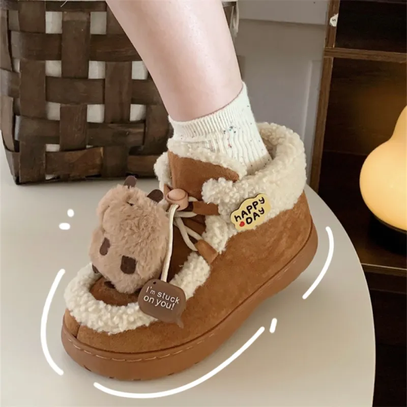 Thin Strips Cotton Slippers Women's, Black-8