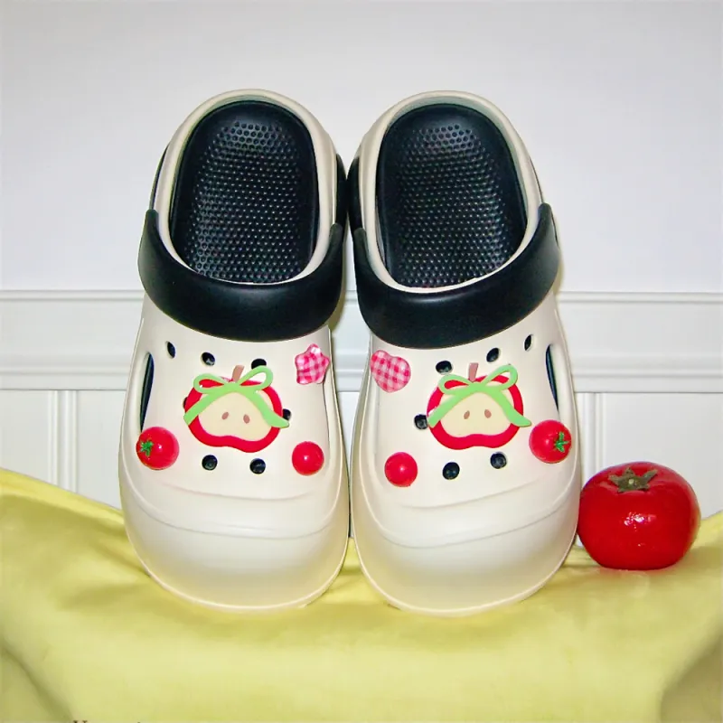 Thin Strips Slippers Women's, White-3