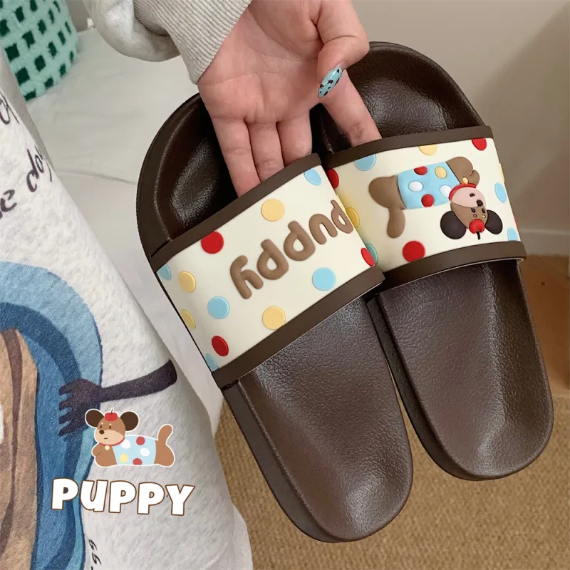 Thin Strips Home Slippers Unisex-6
