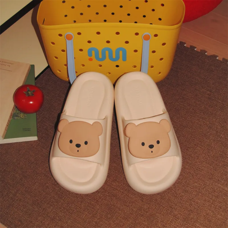 Thin Strips Sandal Slippers Light Yellow-13