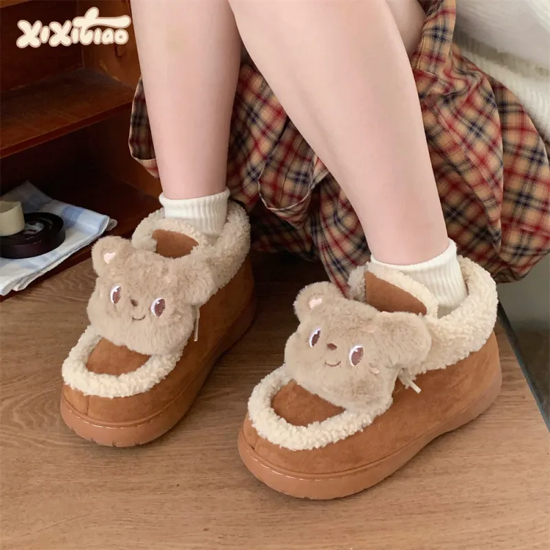 Thin Strips Cotton Slippers Women's, Black-6