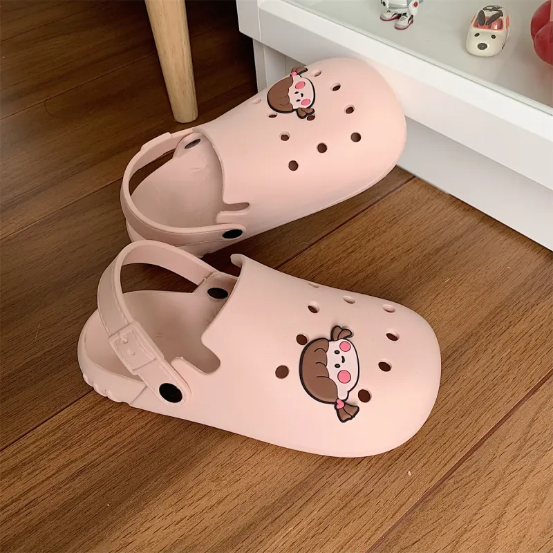 Thin Strips Slippers Unisex, White-8