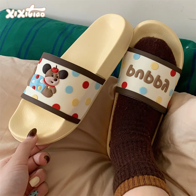 Thin Strips Home Slippers Unisex-9