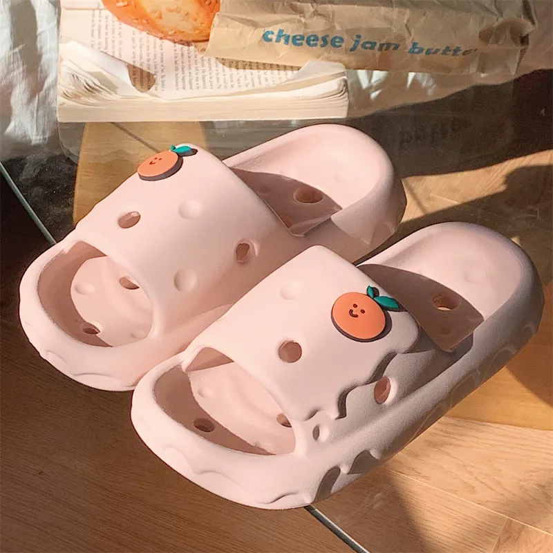 Thin Strips Sandal Slippers Unisex, Cream White-15