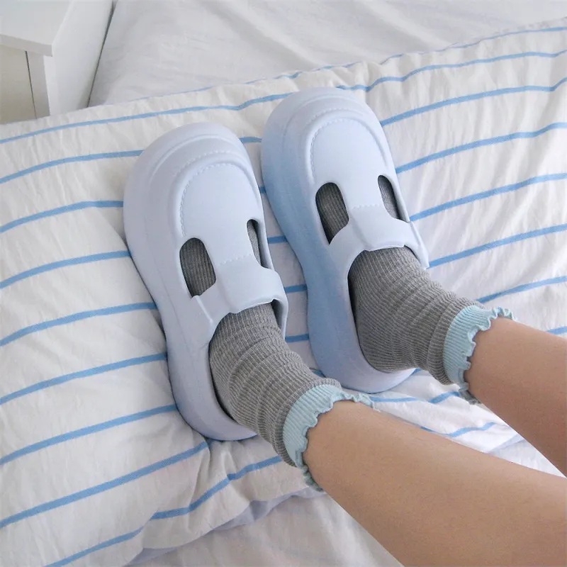 Thin Strips Slippers Women's Ecru-8