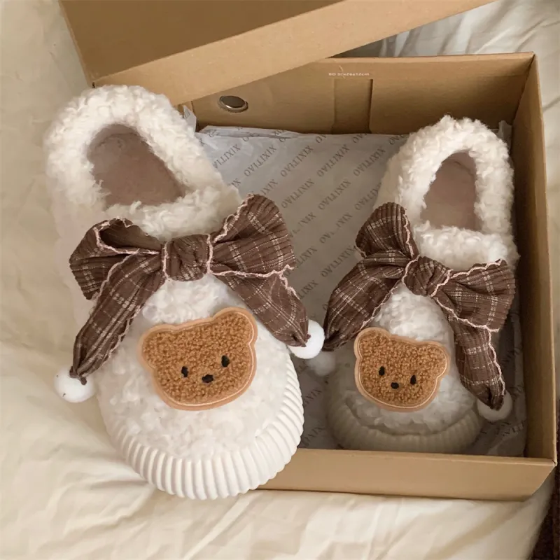 Thin Strips Cotton Slippers Women's Khaki-10