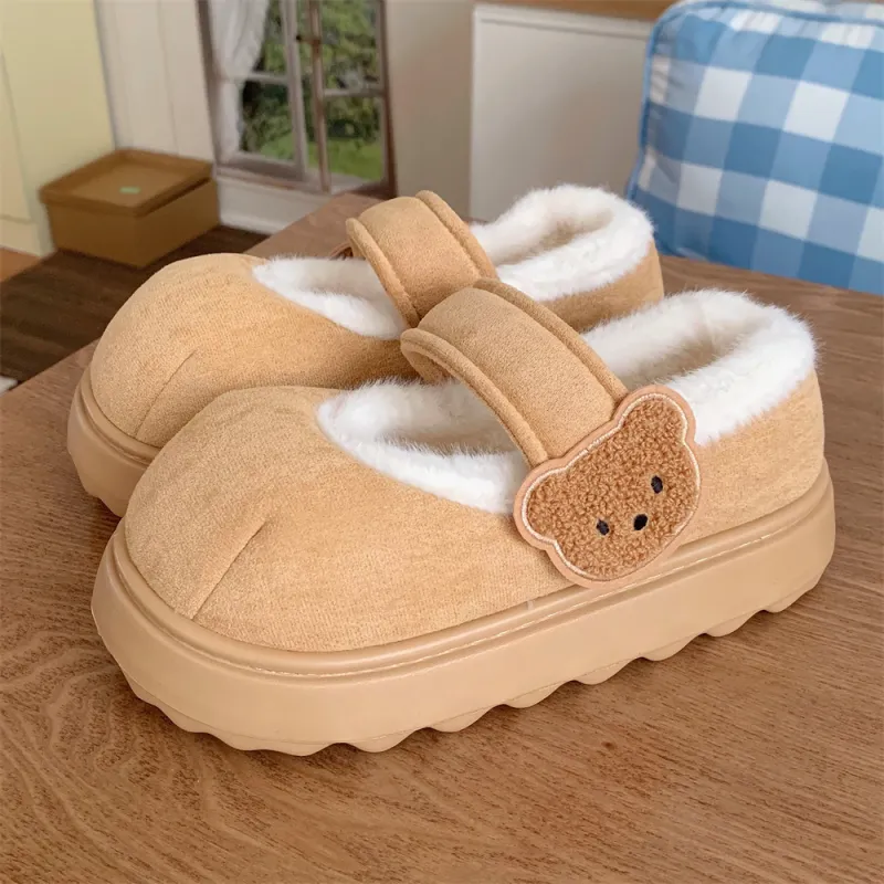 Thin Strips Cotton Slippers Women's, Pink-15