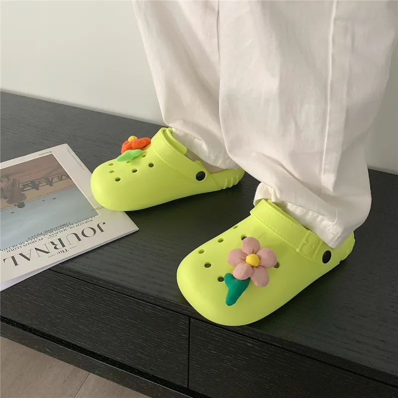 Thin Strips Slippers Unisex, White-20