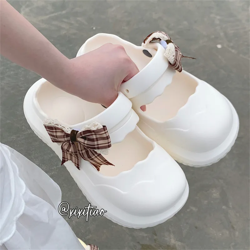 Thin Strips Slippers Women's, Ivory-4