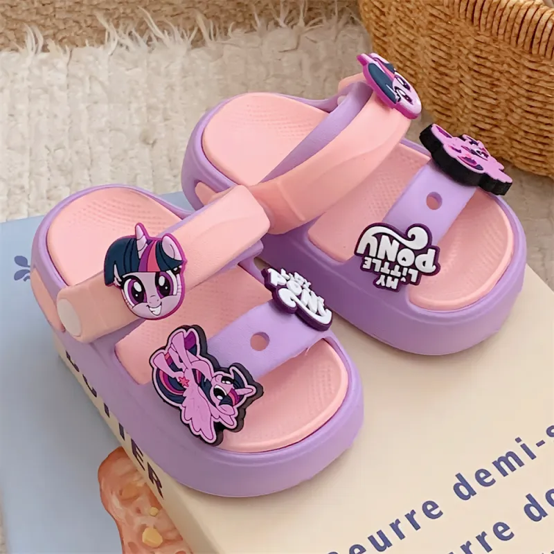 Thin Strips Slippers Women's, Purple-4