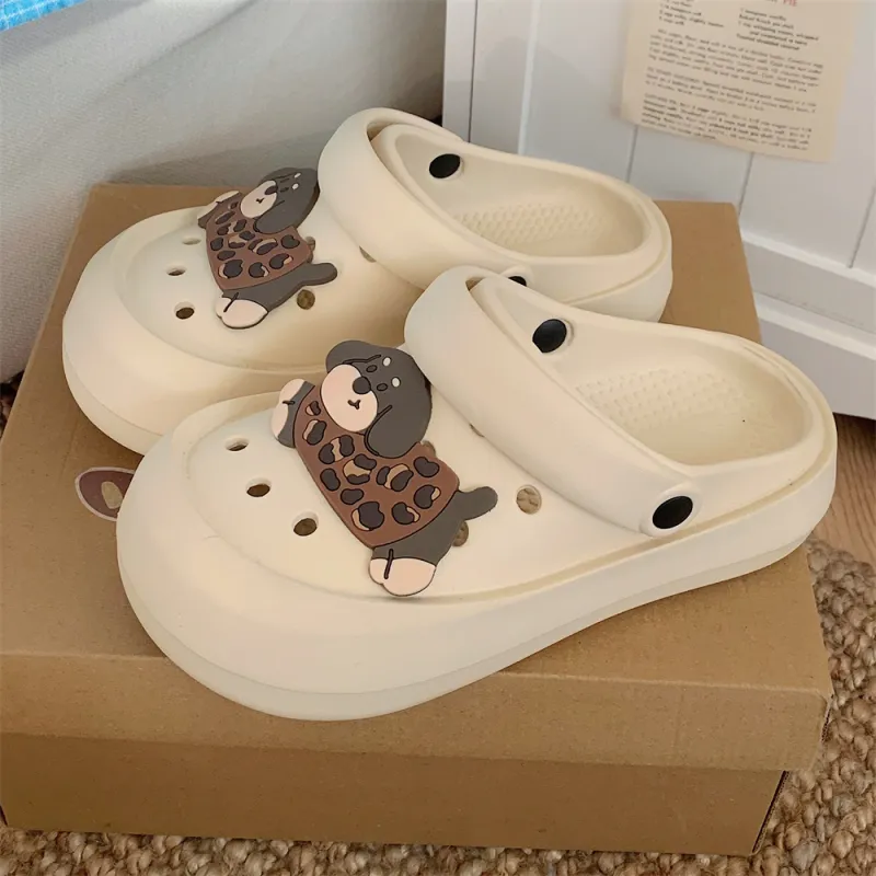 Thin Strips Slippers Women's, White-13