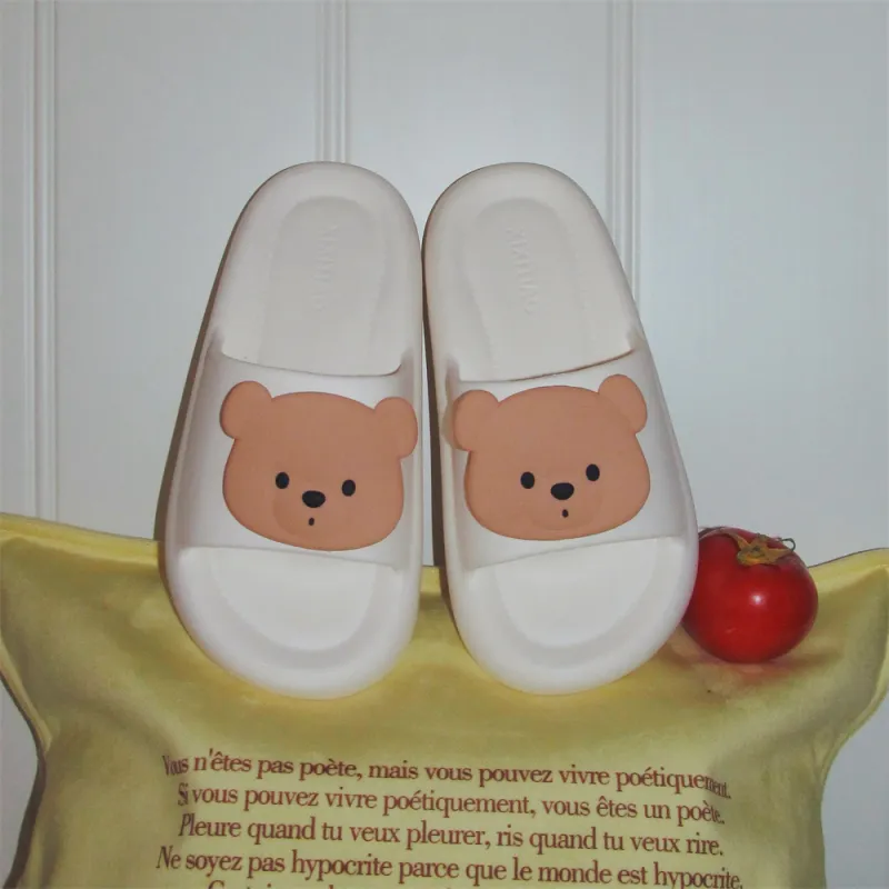 Thin Strips Sandal Slippers Light Yellow-9