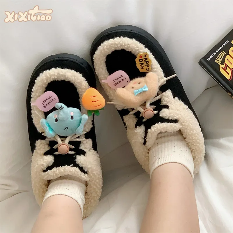 Thin Strips Cotton Slippers Women's Jasper-17