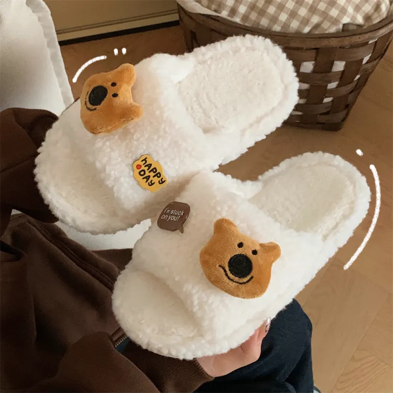 Thin Strips Cotton Slippers, Home Slippers Women's, Brown-13