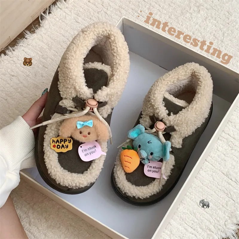 Thin Strips Cotton Slippers Women's Jasper-2