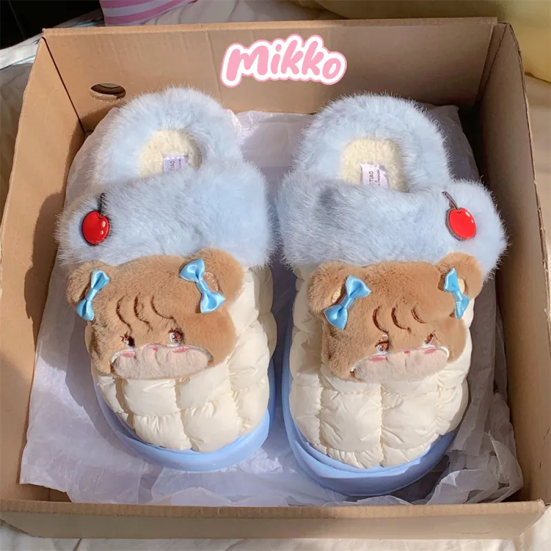 Thin Strips x MIKKO Home Slippers Women's, Blue-4