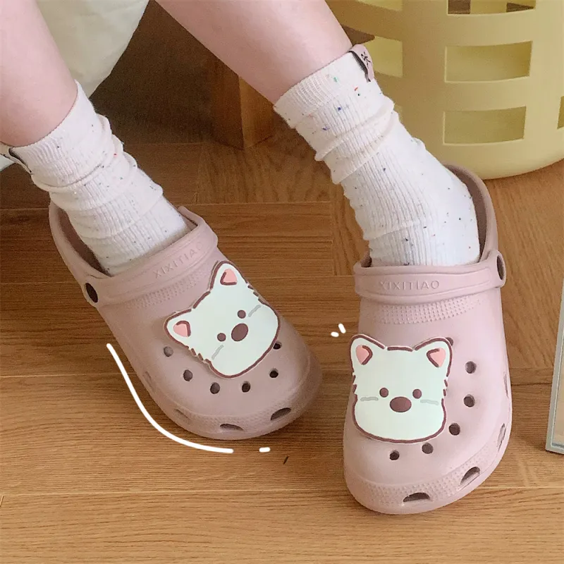 Thin Strips Slippers Unisex, Cream White-7