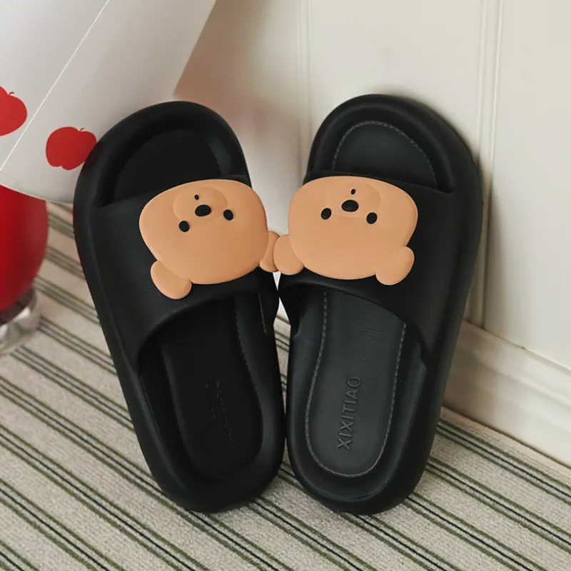 Thin Strips Sandal Slippers Light Yellow-21