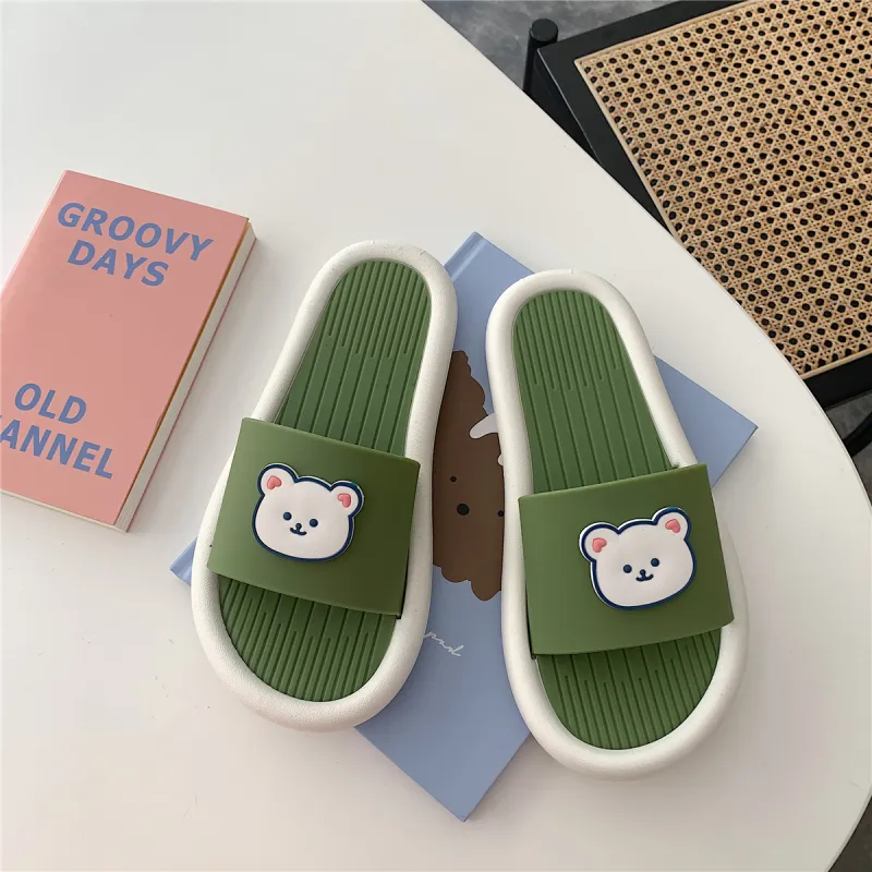Thin Strips Slippers Women's, Apricot-17