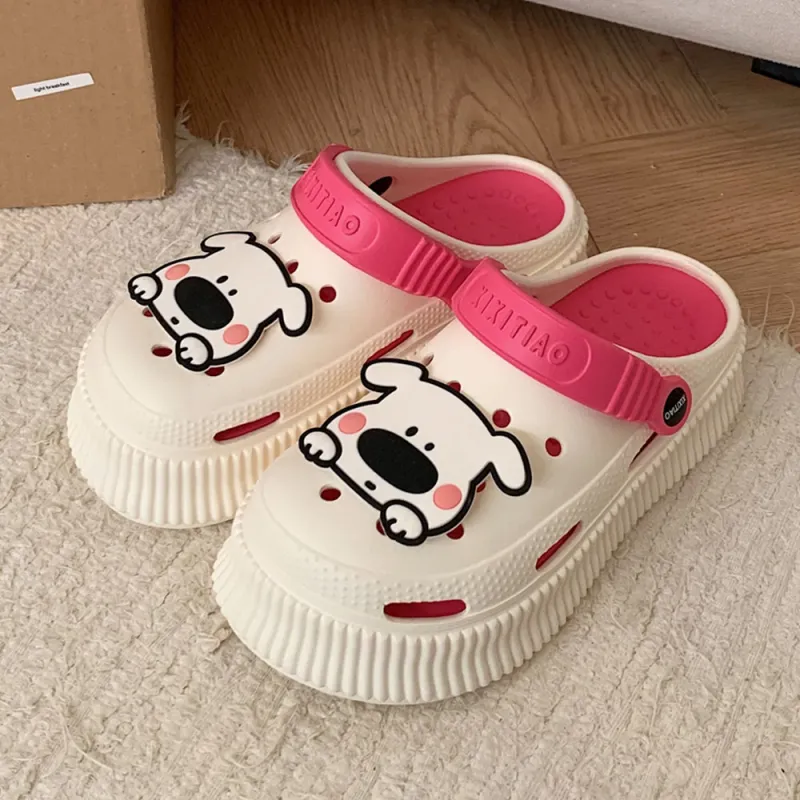 Thin Strips Sandal Slippers Women's, White-11