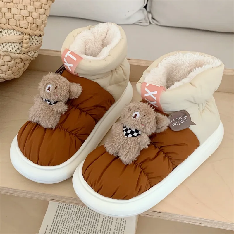 Thin Strips Cotton Slippers Unisex, Orange-2