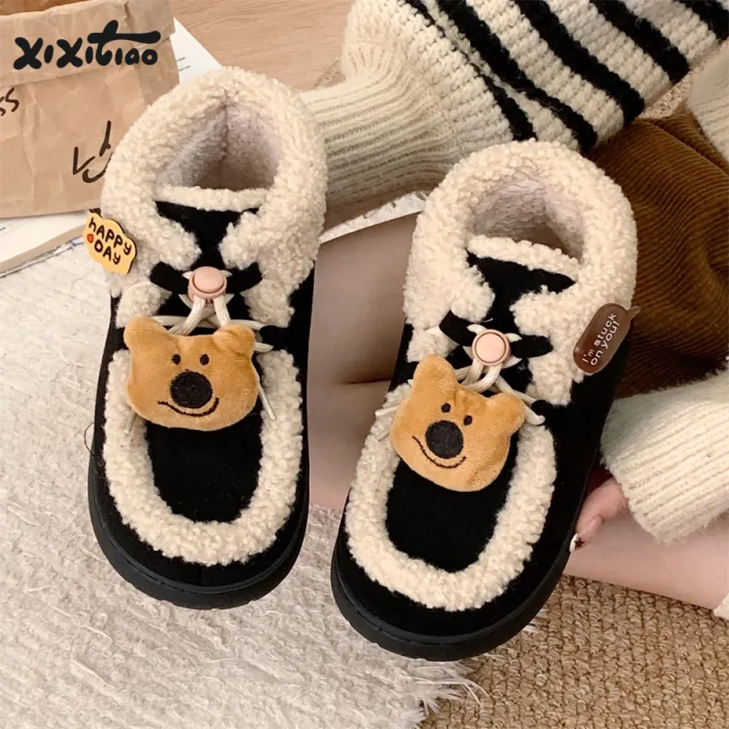 Thin Strips Cotton Slippers Women's, Light Brown-14