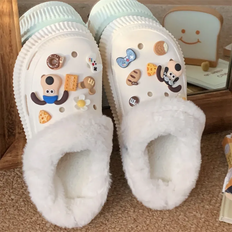 Thin Strips Slippers Women's, Ivory-3