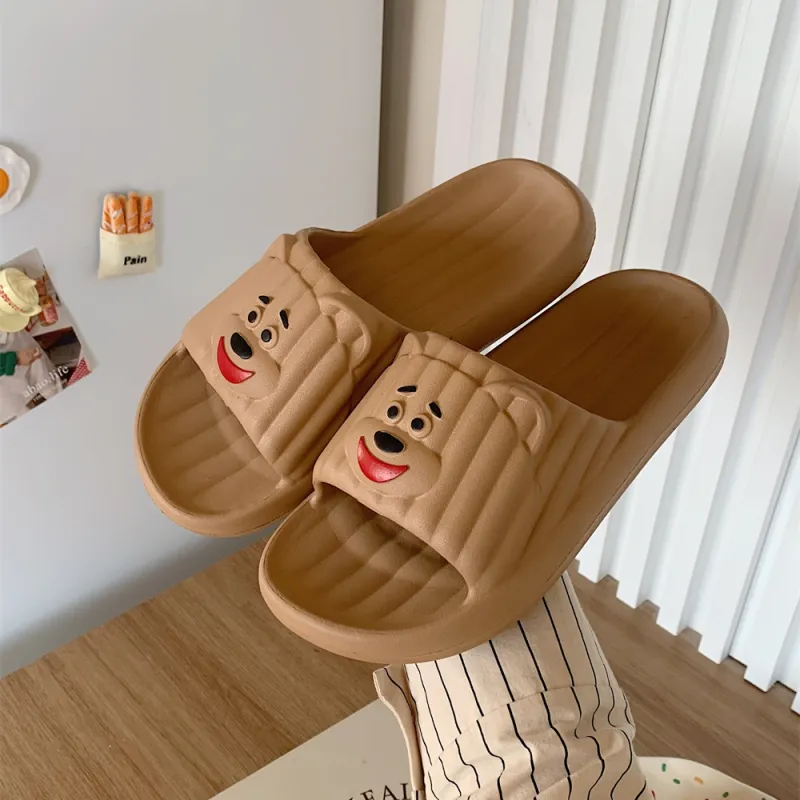 Thin Strips Sandal Slippers Unisex, Cream White-7