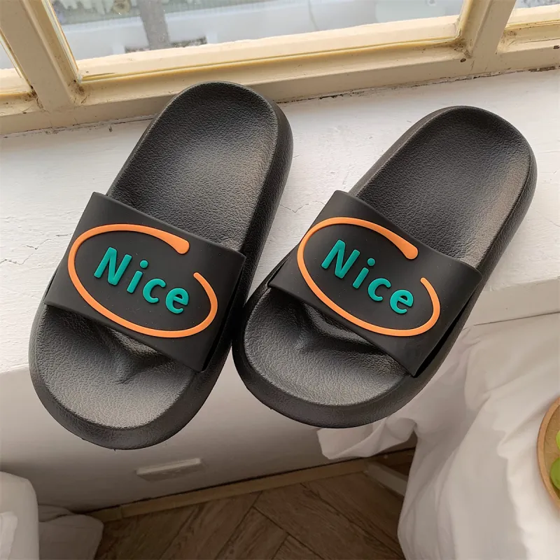 Thin Strips Slippers Unisex, Ecru-7