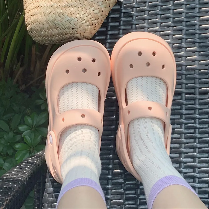 Thin Strips Slippers Women's, Cream White-13