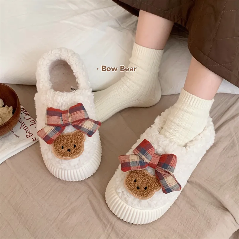 Thin Strips Home Slippers Women's, White-2