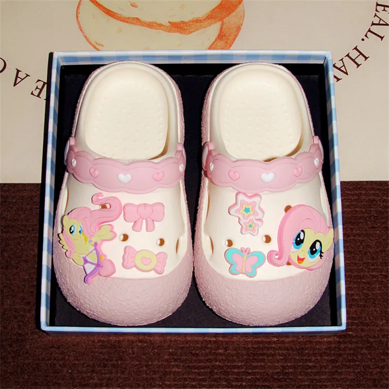 Thin Strips x MY LITTLE PONY Sandal Slippers Women's, White/Pink-19