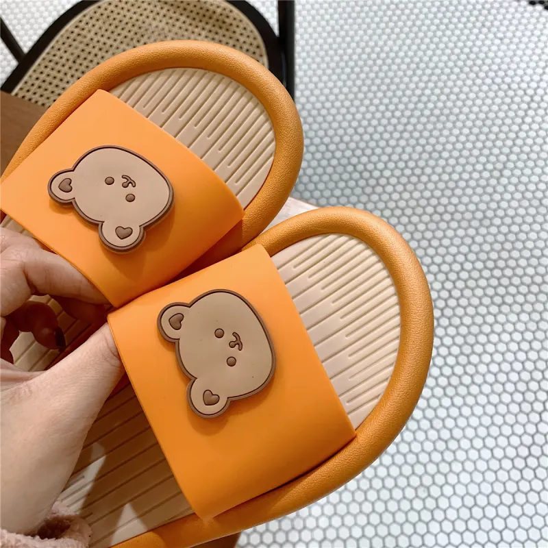 Thin Strips Slippers Women's, Apricot-11