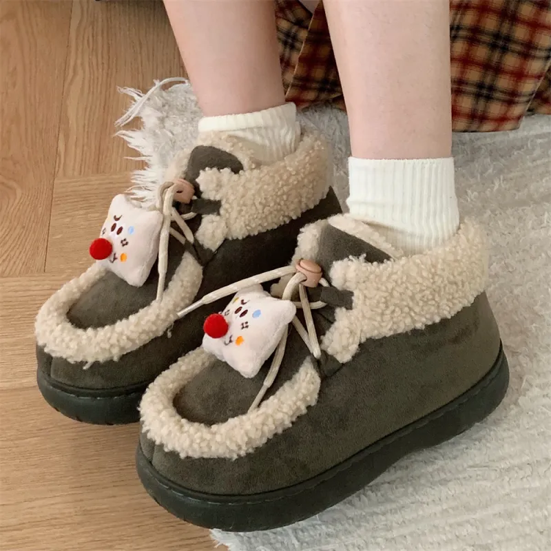 Thin Strips Cotton Slippers Women's, Black-15