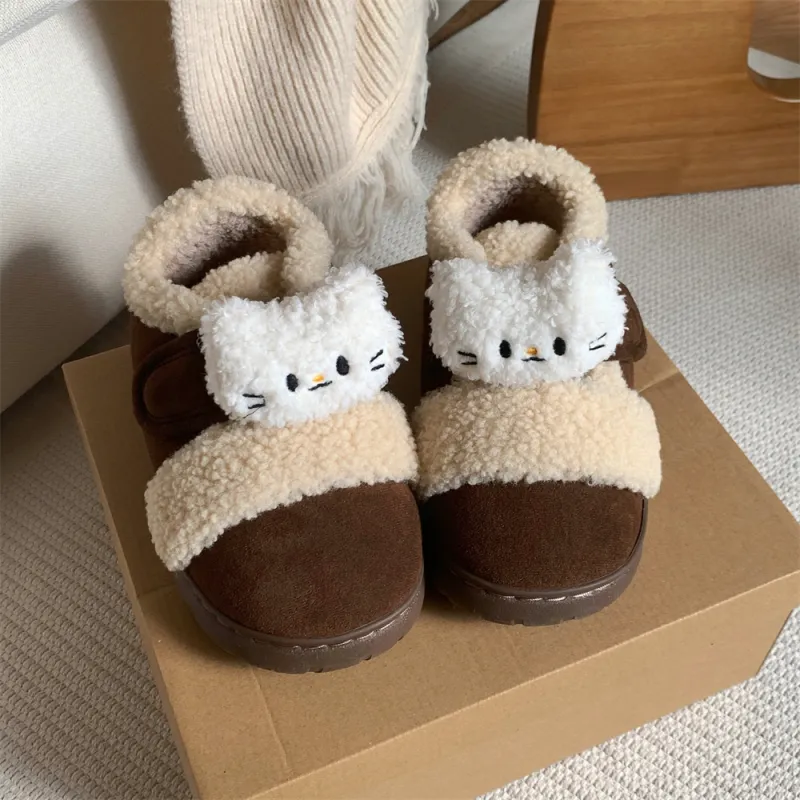 Thin Strips Cotton Slippers, Home Slippers Unisex, Dark Coffee-4