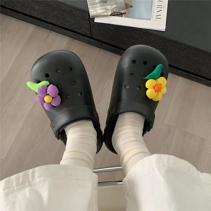 Thin Strips Slippers Unisex, White-13