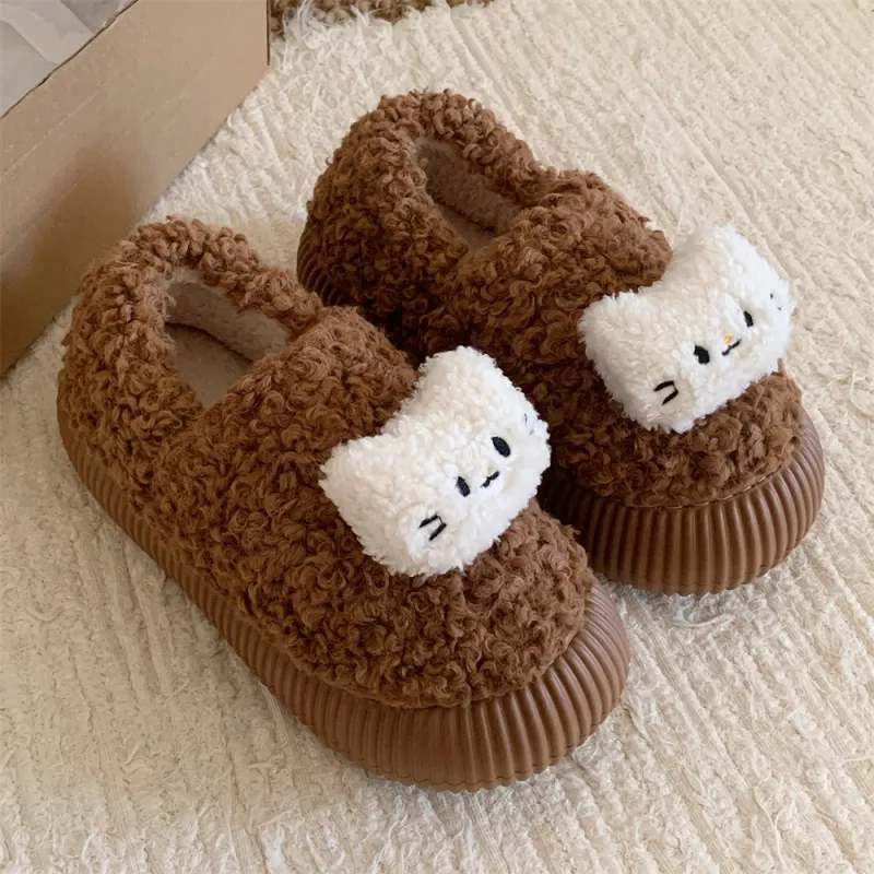 Thin Strips Slippers Women's, Brown-4