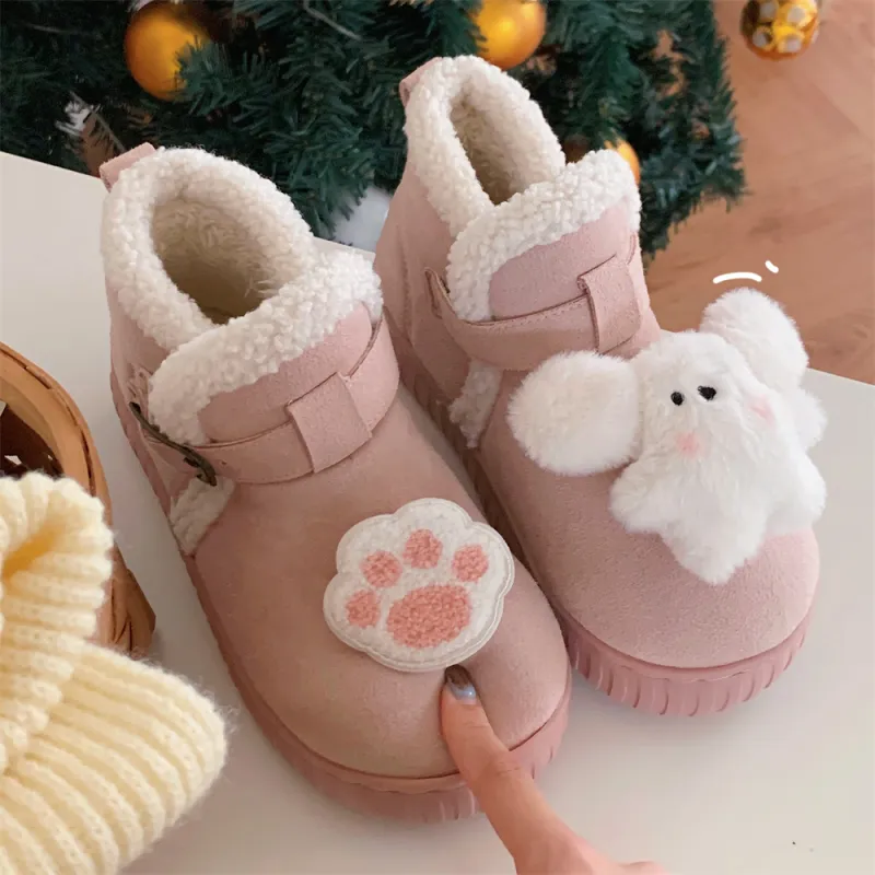 Thin Strips Cotton Slippers Women's, White/Pink-7