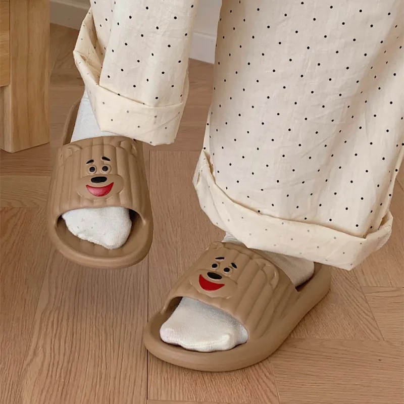 Thin Strips Sandal Slippers Unisex, Cream White-9