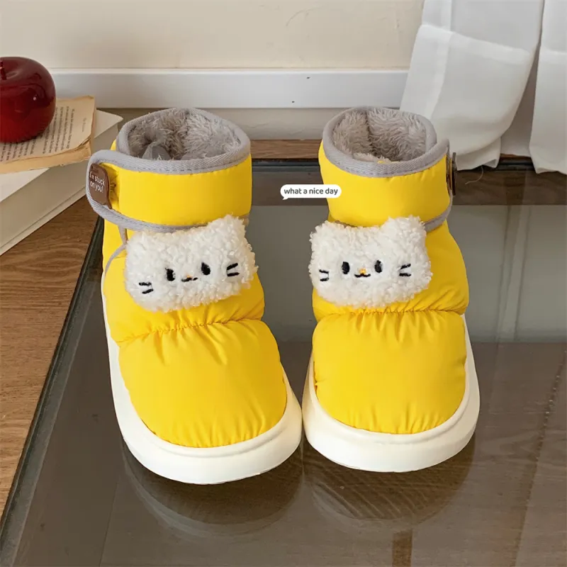 Thin Strips Cotton Slippers Unisex, White-15