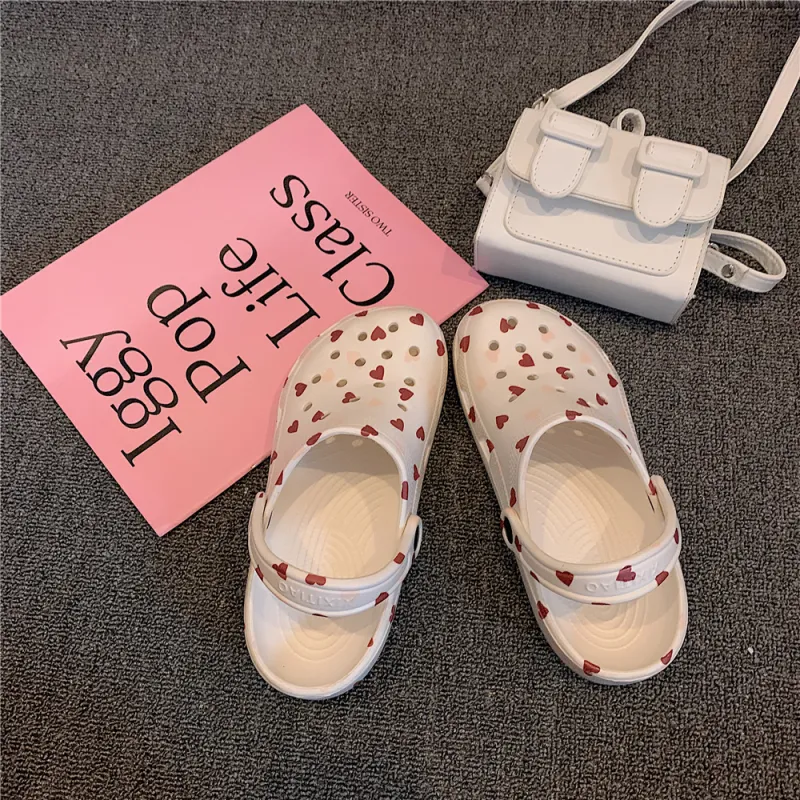 Thin Strips Slippers Women's, White-4