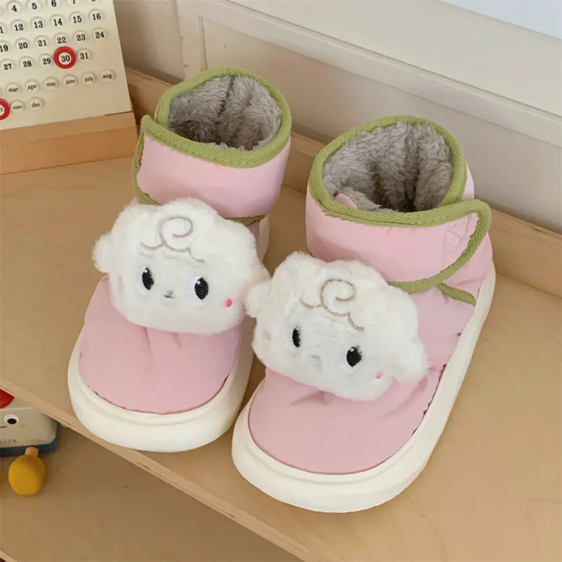 Thin Strips Cotton Slippers Unisex, White-9