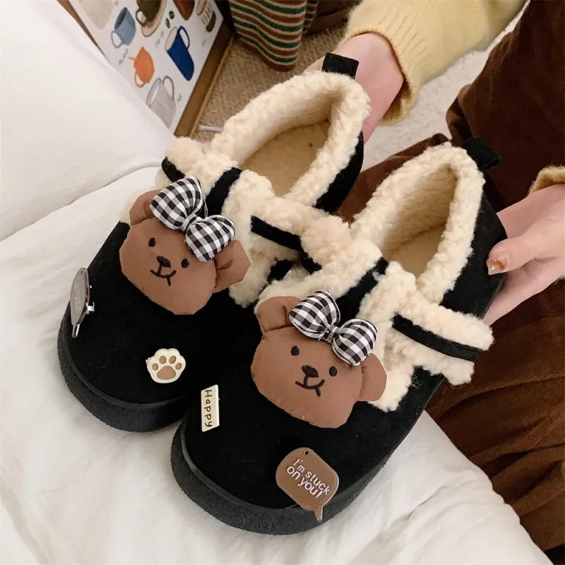 Thin Strips Cotton Slippers Women's, Light Brown-12