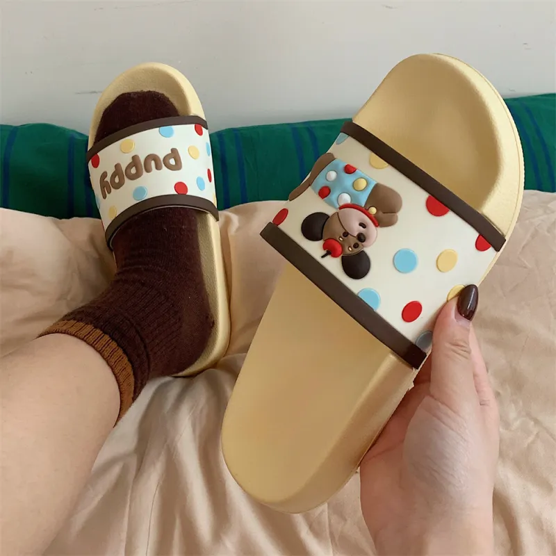 Thin Strips Home Slippers Unisex-10
