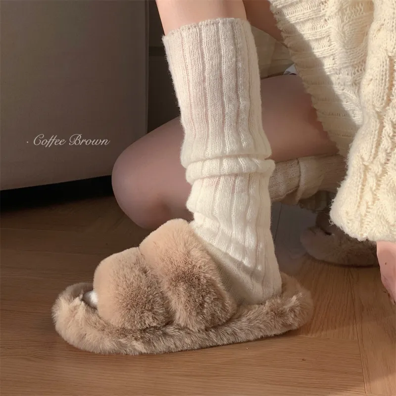 Thin Strips Cotton Slippers Women's-9