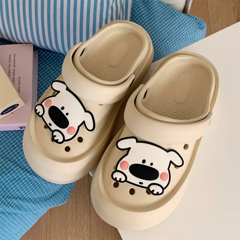 Thin Strips Slippers Women's, White-7