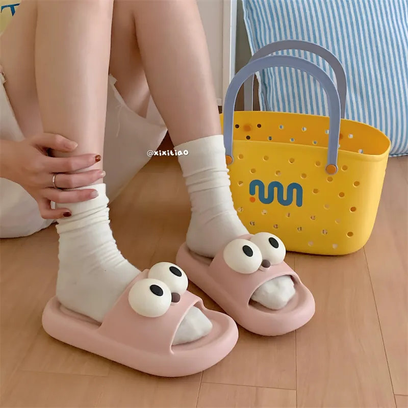 Thin Strips Slippers Unisex, Distant Sky Blue-15