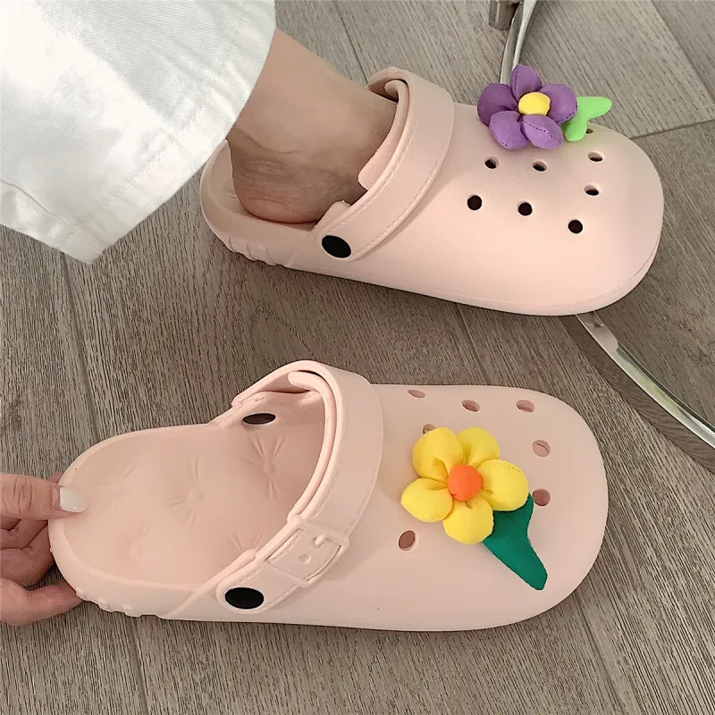 Thin Strips Slippers Unisex, White-9
